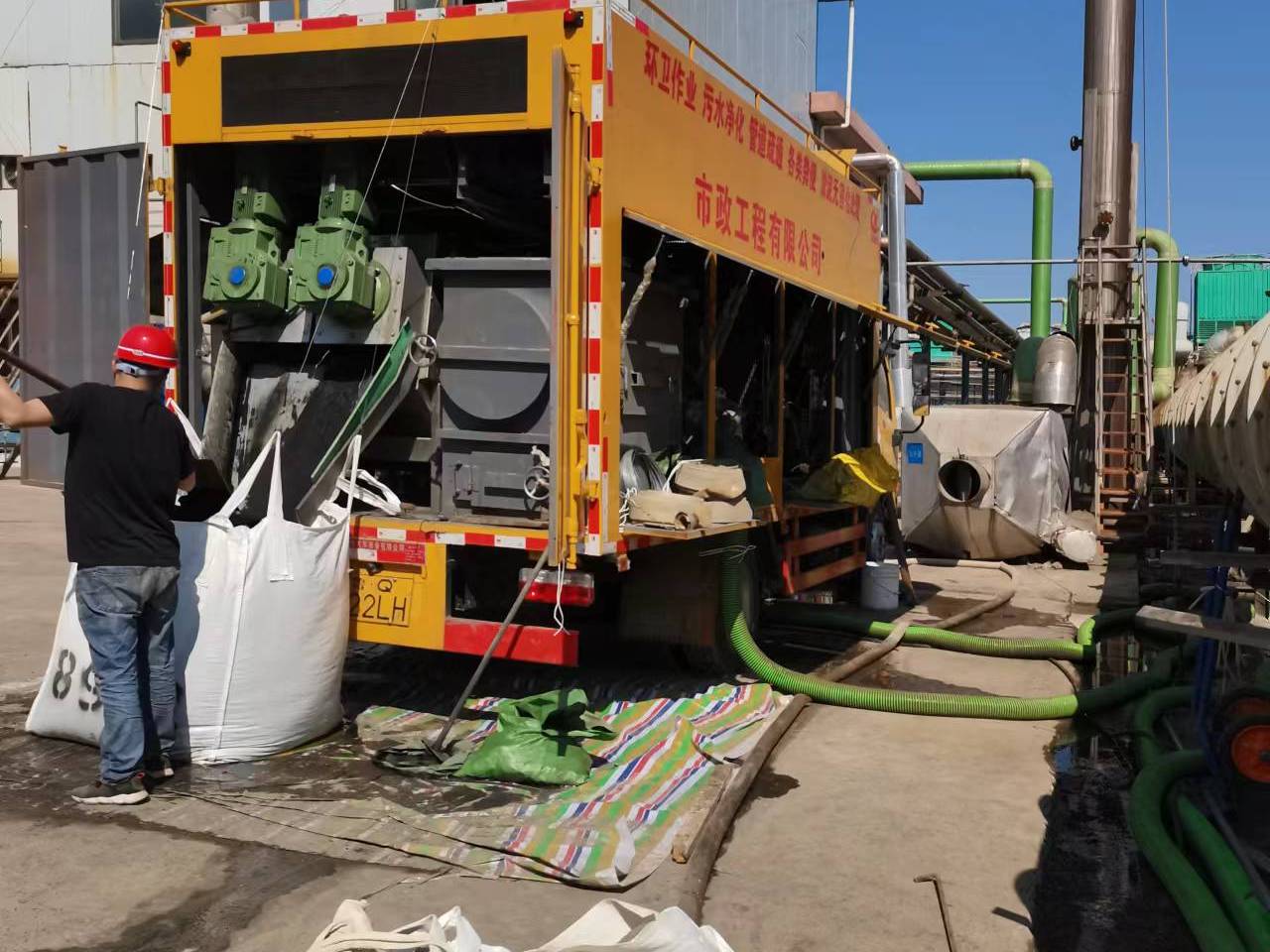 旬邑淤泥压干处理